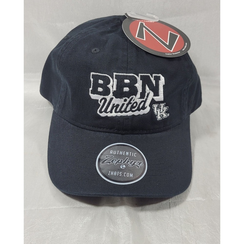 Zephyr BBN United Big Blue Nation University of Kentucky UK Black Dad‎ Hat